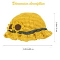 thumbnail image 2 of 1 unid niños pajizo tejido girasol playa sombrero sol sombrero sol protección tapa niño sombrero, 2 of 6