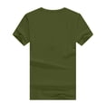 thumbnail image 5 of Odbmxy Green Womens Short Sleeve Crew Neck T-Shirt Print Casual Loose Tops, 5 of 8