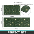 thumbnail image 7 of Dark Green Sun Planet Star Cloud Pattern Kitchen Rugs Sets Of 2,Anti Fatigue Kitchen Mat Rugs Non Slip Washable,Decorative Kitchen Floor Mats for Kitchen,Sink,Laundry,17"x30"+17"x47", 7 of 7