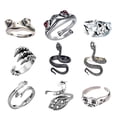 thumbnail image 4 of anillo de joyería,mujeres hombres punk anillos de accesorios de joyería,anillo abierto ajustable de moda para niñas de fiesta de cumpleaños,anillos de de metal joyería de mujer Yinane anillo de joyería, 4 of 5