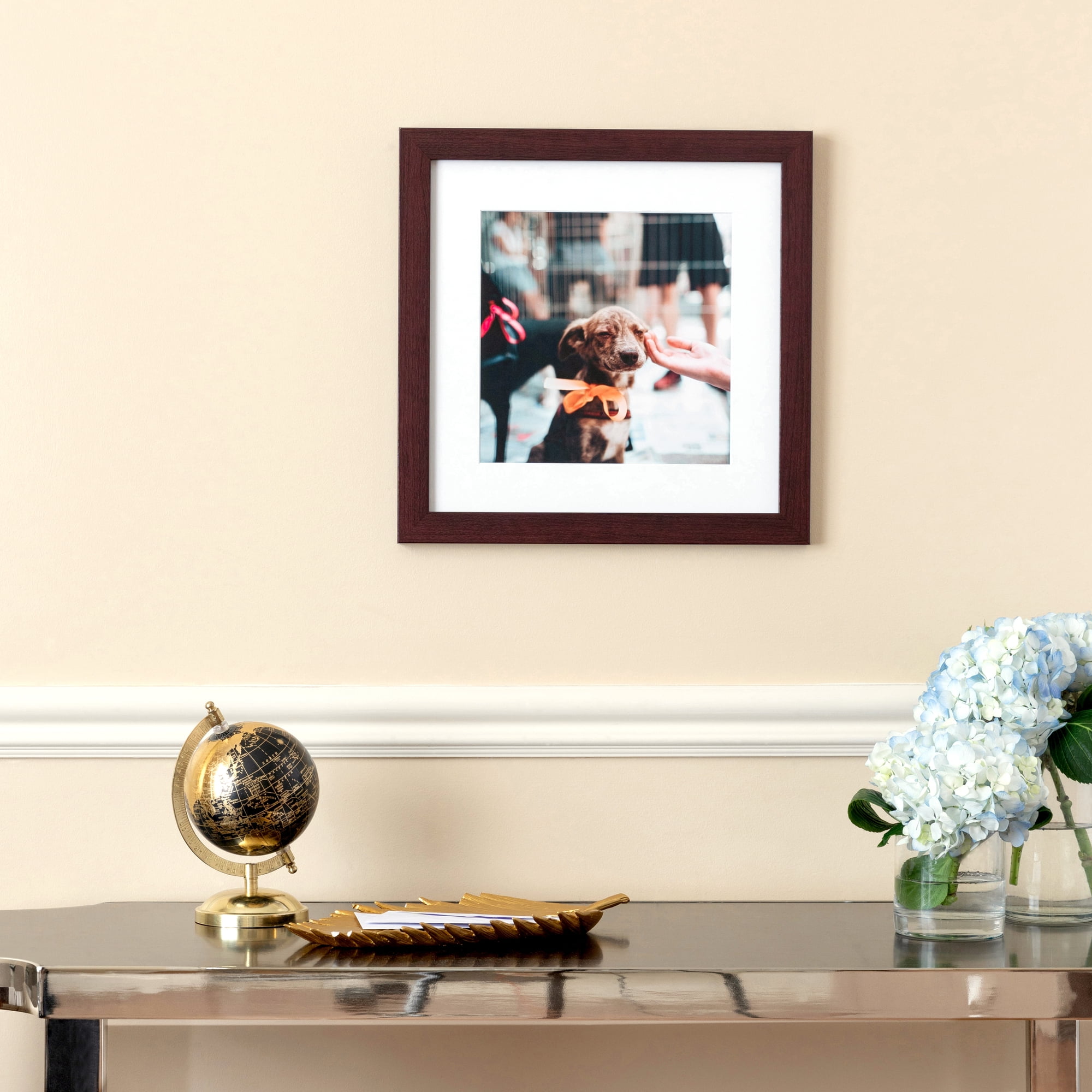 ArtToFrames 10x12 inch Mahogany Picture Frame, Brown MDF Poster Frame (3978)