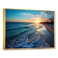 thumbnail image 3 of Designart "Sunset Horizon Tranquil Shores Beach IV" Extra Large Coastal Framed Wall Art - Coastal Yellow Coastal Beach Entryway Framed Wall Art, 3 of 7