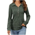thumbnail image 1 of yoeyez Tunique en Tricot pour Femmes, Chandails à Manches Torsadées Patchwork, Col Ras du Cou Raglan, Chemises à Manches Longues, Hauts Mode Automne 2024, Vert Armée, P, 1 of 6