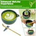 thumbnail image 6 of Grusce 8PCS Ceramic Matcha Bowl Whisk Set, Easy to Clean Rust Resistant Matcha Scoop Whisk Holder Kit for Tea Lovers Beginners, 6 of 10