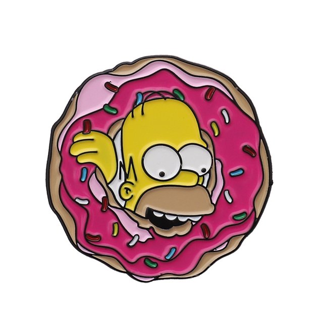 Divertido Pin De Simpson Broche De Dibujos Animados Familia Esmalte Insignia Solapa Joyería Regalo Para Amigos
