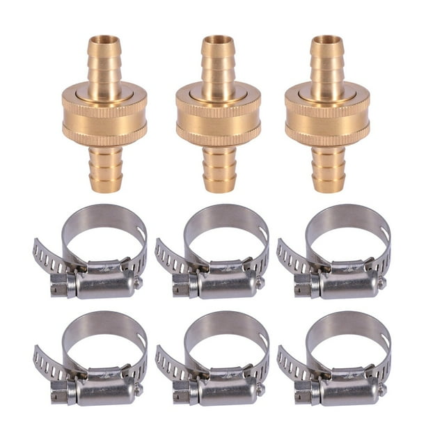 NUOLUX 3PCS 1/2 Home Use Hose Mender End Repair Male Female Connector