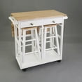 thumbnail image 5 of American Trails Breakfast Cart with Drop-Leaf Table, American Maple Top, Square - White, 5 of 20