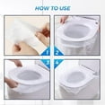 thumbnail image 5 of Disposable PE Toilet Seat Cover Mat Portable Safety Toilet Seat Pad for Travel Camping Hotel Toilet Paper Pad Bathroom Accessory, 5 of 8