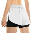 thumbnail image 4 of Kaemgyyd 2 in 1 Shorts for Women Colorblock High Waist Fashion Athletic Shorts for Women Running Workout Gym Shorts with Liner, 4 of 6