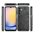 thumbnail image 3 of Venoro Case with Screen Protector for Samsung Galaxy A25 5G Car Magnetic Mount Stand and Slide Camera Lens Cover, Black, 3 of 13