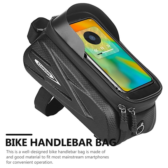 FESTFENDS EVA Material Cycling Smartphone Holder Handlebar Bag Black 1Pcs