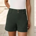 Gcpics Clearance! Linen Pants Women Women Stretch Twill Shorts Summer