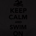 thumbnail image 3 of CafePress - Keep Calm And Swim On Women's Dark T Shirt - Women's Traditional Fit Dark T-Shirt, 3 of 4