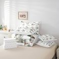 thumbnail image 6 of Homewish Wild Mallard Duck 7-Piece Twin Bedding Sets,Rustic Farmhouse Cabin Bedding Comforter Set,White Gray Sheet Sets For Boys,Breathable Home Decor Reversible, 6 of 8