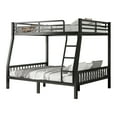 thumbnail image 4 of New Full XL Over Queen Metal Bunk Bed with Ladder and Slats Support for Adults Teens, Black, 4 of 8