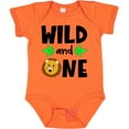 thumbnail image 3 of Inktastic Wild and One Cute Lion Birthday Boys or Girls Baby Bodysuit, 3 of 5