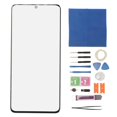 thumbnail image 1 of Front Outer Lens Glass Screen Replacement Kit for Samsung Galaxy S21 Ultra 5G SM G998 Screen Repair Tools Black, 1 of 5