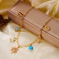 thumbnail image 6 of NICKSUN Gold Ocean Charm Choker Necklace, Dainty Paperclip Chain Collarbone Jewelry with Starfish, Conch, Seashell, Octopus & Palm Tree Pendants, Trendy Elegant Coastal Vacation Accessories, 6 of 7