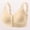 Beige, variant on Womens Front Closure Bra Wireless Seamless Pullover, Post Surgery Comfort Bra with Light Padding, Black,Size M