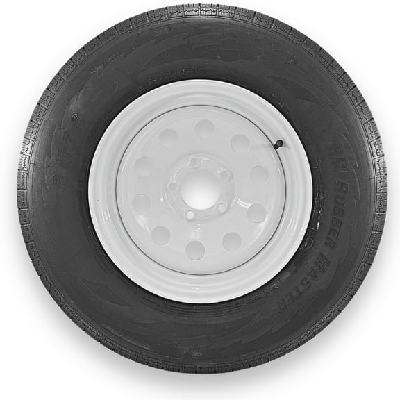RubberMaster ST225/75R15 10 Ply Highway Rib Tire and 5 on 4.5 Modular