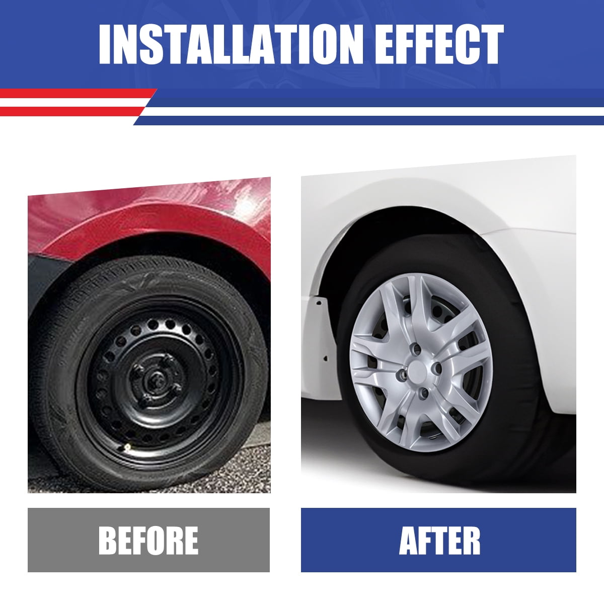 16 inch Set of 4 Hubcaps Wheel Rim Covers 2007 2008 2009 2010 2011 2012 Nissan Sentra,Bolt on Installation,Lacquer