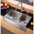 thumbnail image 4 of KRAUS KBG-203-36-2 Stainless Steel Bottom Grid for KHF203-36 Right (Small) Bowl 36” Farmhouse Kitchen Sink, 12 9/16” x 15 9/16” x 1 3/8”, 4 of 4
