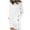 White, variant on CaComMARK PI Womens Long Sleeve Sweatshirt Dress Casual Pullover Tunic Tops Loose Fit Crewneck Sweatshirts with Pockets White