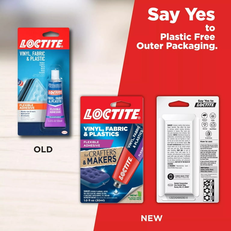 Have a question about Loctite Vinyl, Fabric and Plastic Repair 1 oz.  Flexible Adhesive Clear Tube (each)? - Pg 4 - The Home Depot