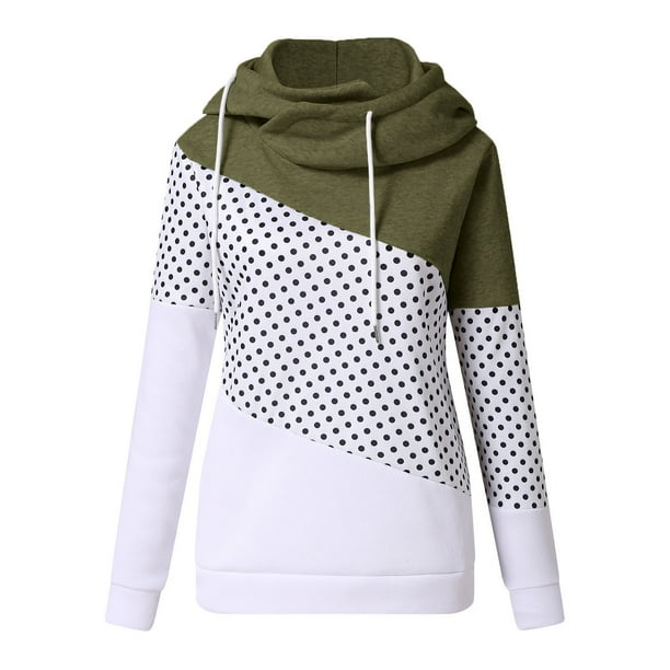 Polka dot hotsell hoodie women's
