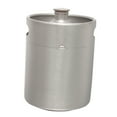 thumbnail image 1 of AMLESO Stainless Steel Keg Growler Portable Beer Growler Craft Beer Barrel 5L, 1 of 8