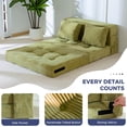 thumbnail image 4 of Sofá MAXYOYO Convertible 4 en 1 Cama Sofá Plegable Verde, 4 of 9