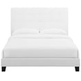 thumbnail image 5 of Modway Melanie Queen Tufted Button Upholstered Fabric Platform Bed in White, 5 of 5