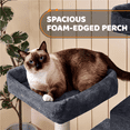 thumbnail image 2 of YaheeTech 59-in Cat Tree & Condo Scratching Post Tower, Dark Gray, 2 of 10