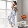 thumbnail image 4 of Uemuo Floral Butterfly Pattern Women's Wide Leg Palazzo Lounge Pants with Pockets Light Weight Loose Comfy Casual Pajama Pants-XX-Large, 4 of 9
