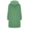 thumbnail image 4 of Kilaqueen Women's Zip Up Hoodies Long Sleeve Fall Tunic Hooded Sweatshirt Oversized Long Fleece Jacket with Pockets, 4 of 5