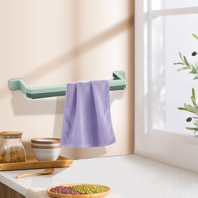 de baño Organizador de soporte Montado en la pared Robusto para baño Accesorio de cocina Durable para mantener limpio y ordenado Conveniente Verde claro perfecl porta zapatillas