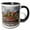Black/White, variant on 3drose, Czech Republic, Prague. Restaurant Along the Vltava River., 11oz Mug