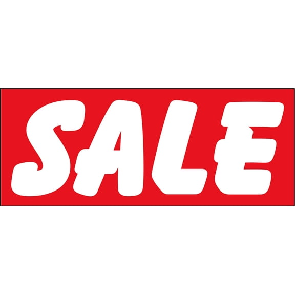 Windshield Banner With Bungee Cord - "Sale" - Red -  50ʺL x 20ʺH