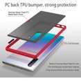 thumbnail image 4 of Case for Samsung Galaxy Note 10 Thin Shockproof Phone Case PC Back TPU Bumper [Protect from Fingerprint/Shock/Scratch/Slip] Translucent Matte Phone Cover for Samsung Galaxy Note 10-Red, 4 of 13