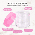 thumbnail image 2 of Beauticom 36 Pieces 30G/30ML(1 Oz) Round Clear Plastic Container Jars with Flat Top Lid - 36 Jars, 2 of 7