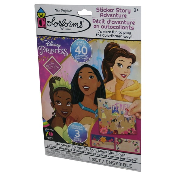 Disney Princesse Belle Pocahontas Tiana (2021) Ensemble d'Autocollants Colorforms