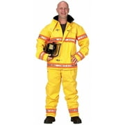 Fire Figher Suit with Helmet Adult - Large