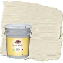 Glidden Fundamentals Vanilla Love / Off-White Flat Interior Paint, 5 Gallon