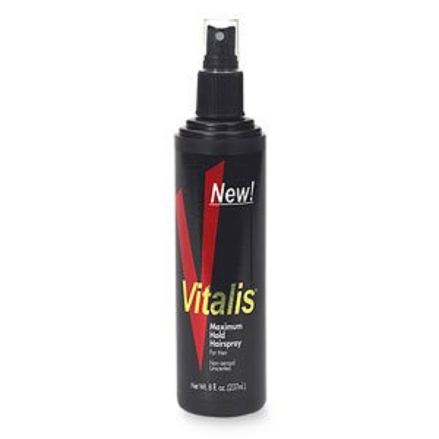 Vitalis NonAerosol Maximum Hold Hair Spray For Men, Unscented 8 Oz