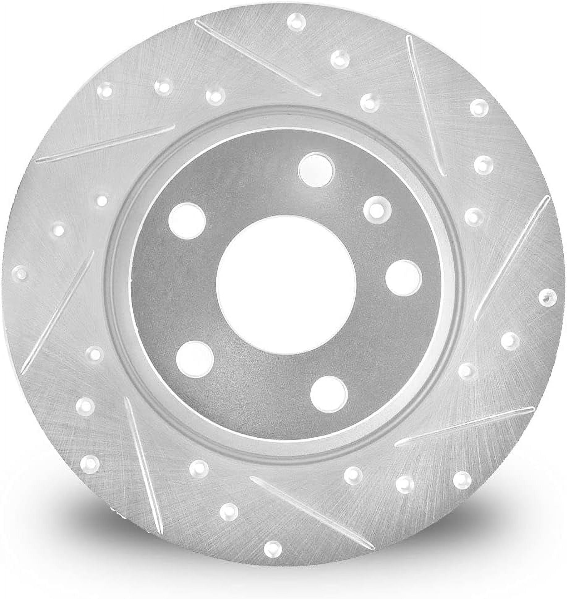 Brake Rotor - Drilled and Slotted - Black 633-80044L