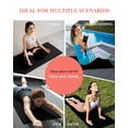 thumbnail image 7 of Black Yoga Towel for Hot Yoga Non Slip, Solid Color Farmhouse Black Yoga Mat Towel Absorbent Yoga Sweat Towels Microfiber Hot Yoga Blanket for Bikram Pilates 26"x70", 7 of 7