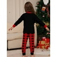 thumbnail image 5 of FEOYA Matching Family Pajamas Family Sleepwear Kids Plaid Pajamas Long Sleeve Nightgown Set Child Nightwear Print Homewear Holiday Outfit Night Clothes for 2-14 Years, 5 of 6