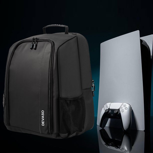 Mochila De Almacenamiento Para Consola De Juegos Mochila de almacenamiento para consola de juegos, resistente al agua, para PS5 Host VR2, accesorios para gafas