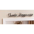 thumbnail image 2 of Evergreen Choose Happiness Cursive 3-D Metal Wall Decor in Black Finish, 2 of 3