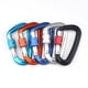 thumbnail image 2 of Soidarity Mosquetón al aire libre anillo en D montañismo mosquetón hebilla de aluminio reutilizable de emergencia llavero equipo negro Ropa Deportiva, Zapatos Azul oscuro Soidarity OD020396-02, 2 of 6
